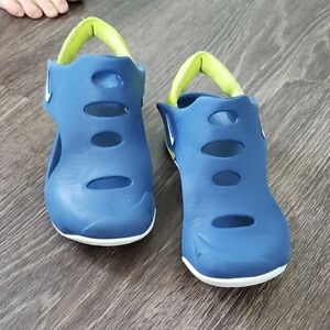 Kids Blue Slip-On Sandals